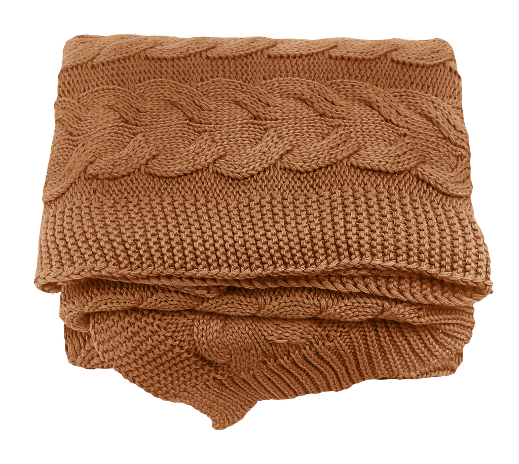 MANTA TRICO TRAMA CASCATA 0,90X1,80 FERRUGEM