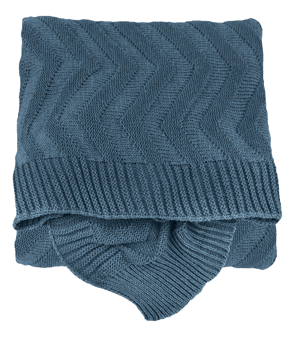 MANTA TRICO BASIC MISSONI 0,90X1,80 AZUL JEANS