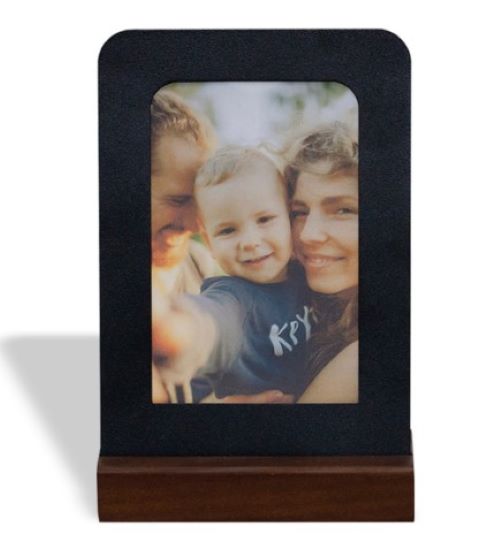 PORTA RETRATO  FLAT PRETO VERTICAL