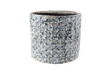 VASO CAROL AZUL D18 A15 - AQUI VC DECORA