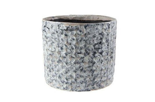 VASO CAROL AZUL D18 A15 - AQUI VC DECORA