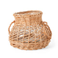 Vaso Em Vidro Com Bambu 14x10cm