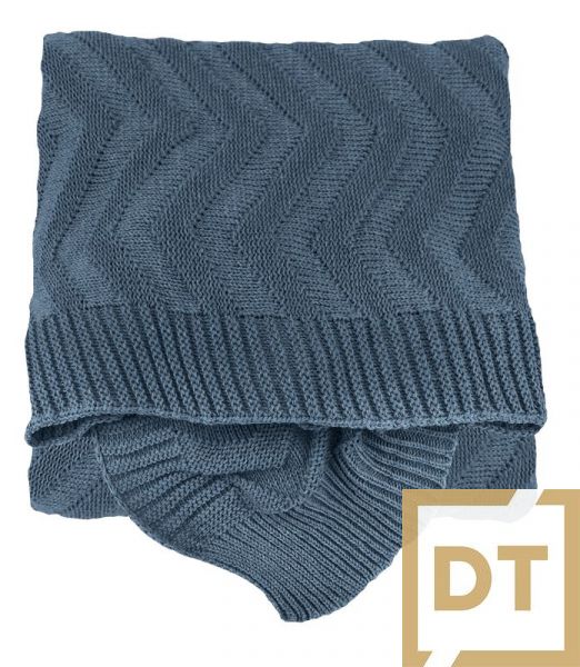 MANTA TRICO BASIC MISSONI 0,90X1,80 AZUL JEANS