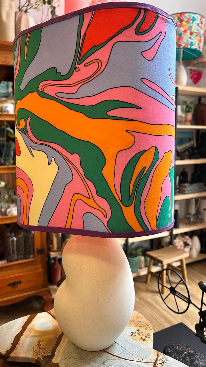 CÚPULA  DE ABAJUR  METAMORFOSE 20X29X31CM