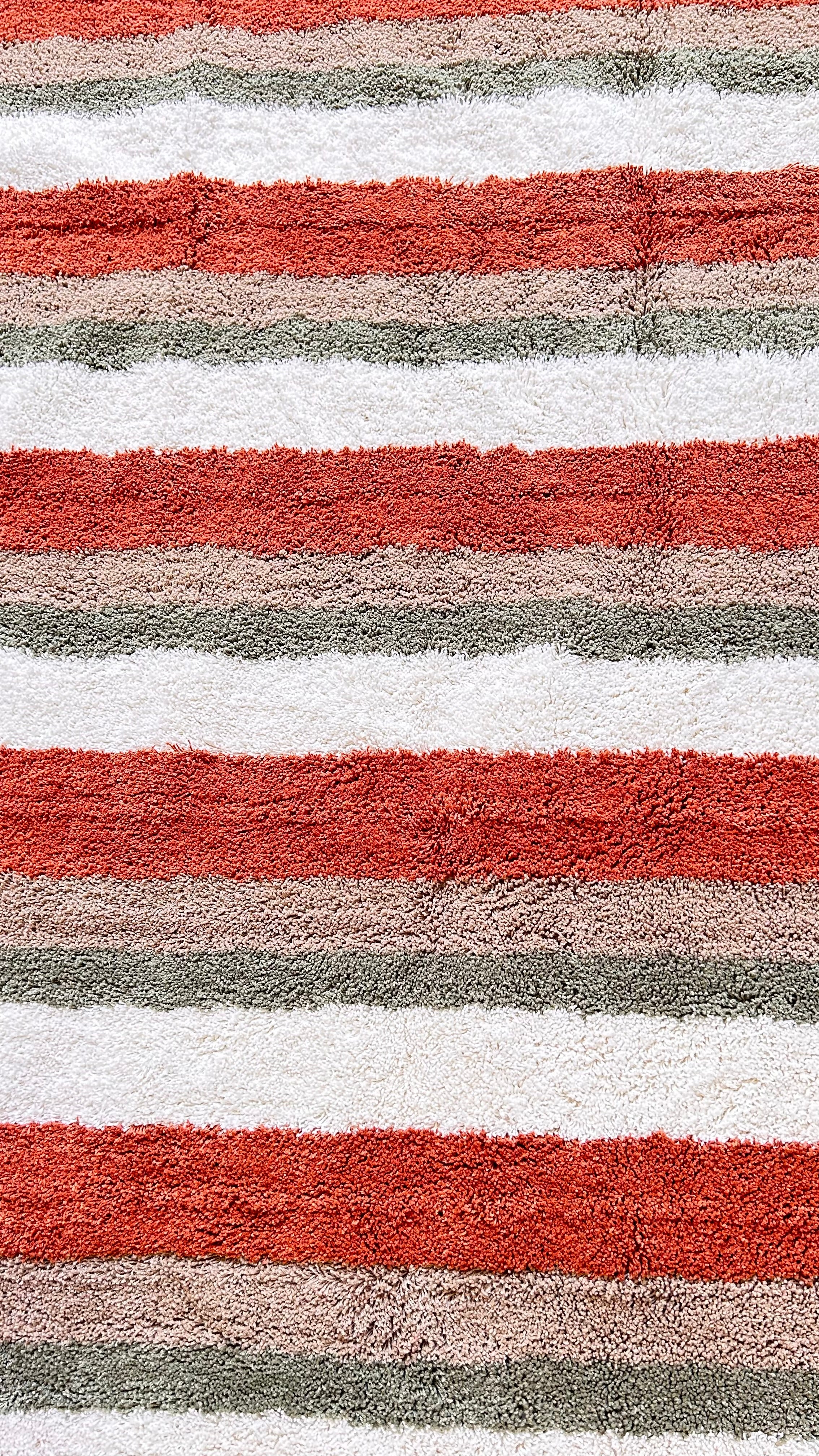 TAPETE RETANGULAR ALGODÃO PREMIUM LISTRADO 1,5X2,00M