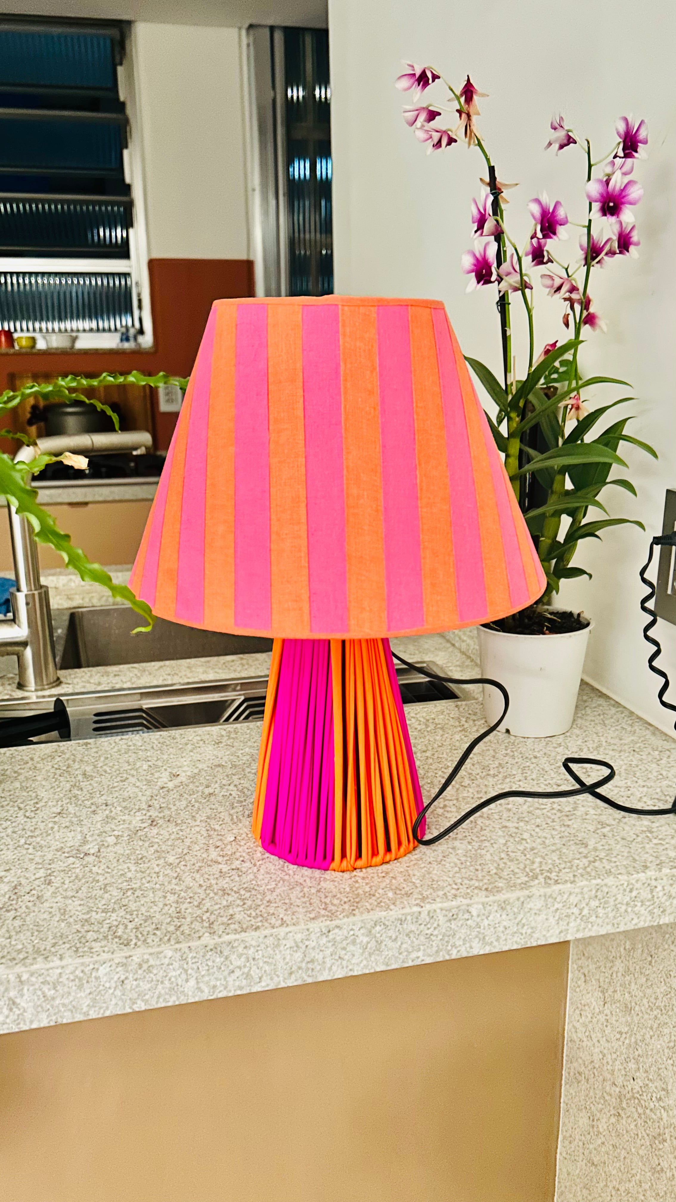 Abajur Orange and Pink