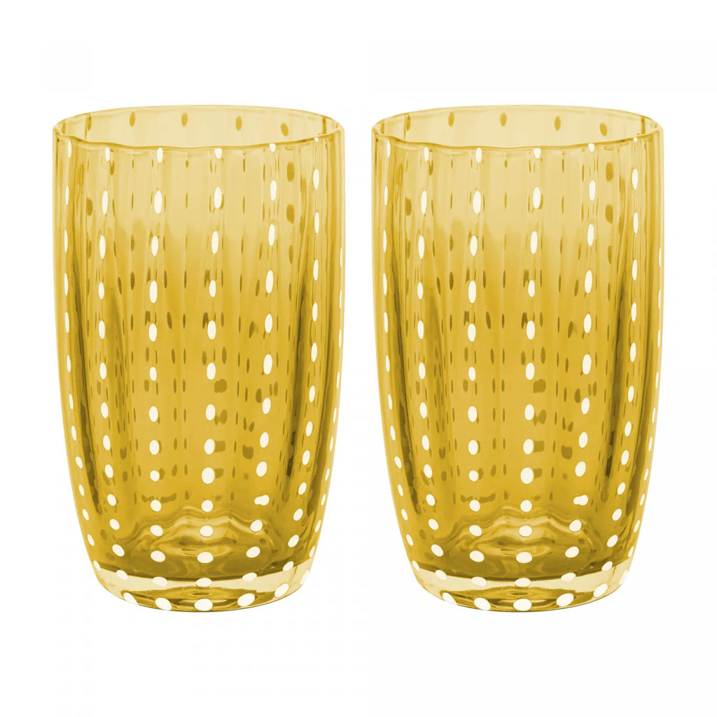 Conjunto 2 Copos Altos de Vidro Orquídea Âmbar – 500 ml