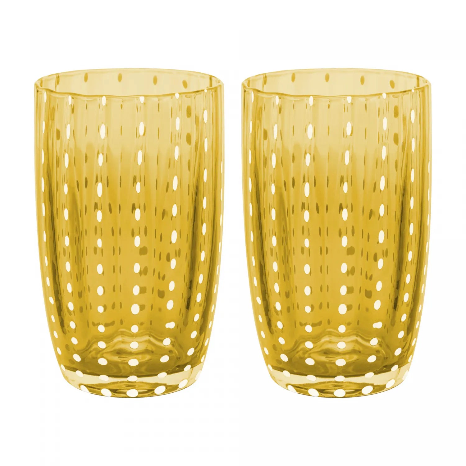 Conjunto 2 Copos Altos de Vidro Orquídea Âmbar – 500 ml