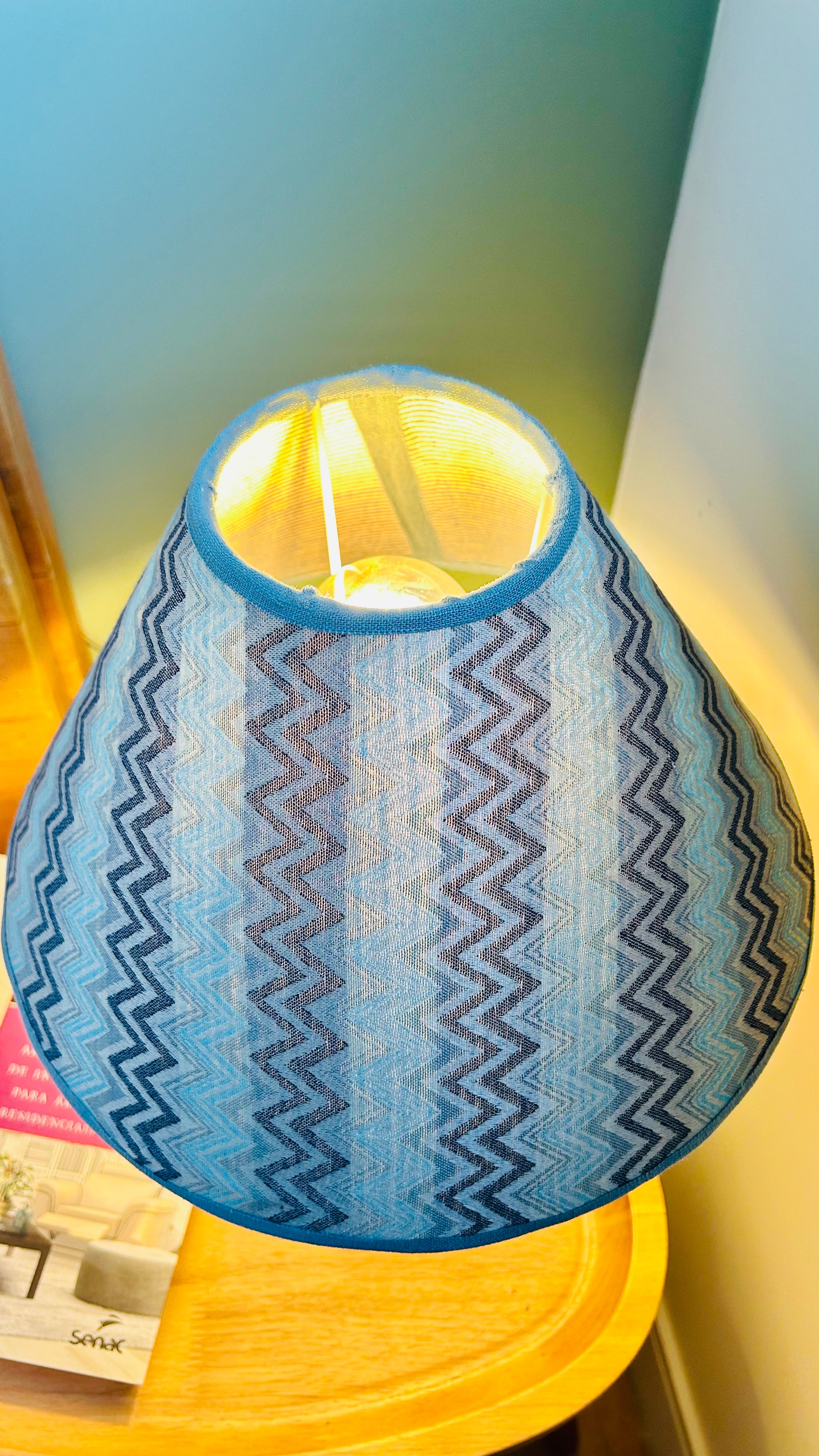 Cúpula Chevron Azul 30x19x10