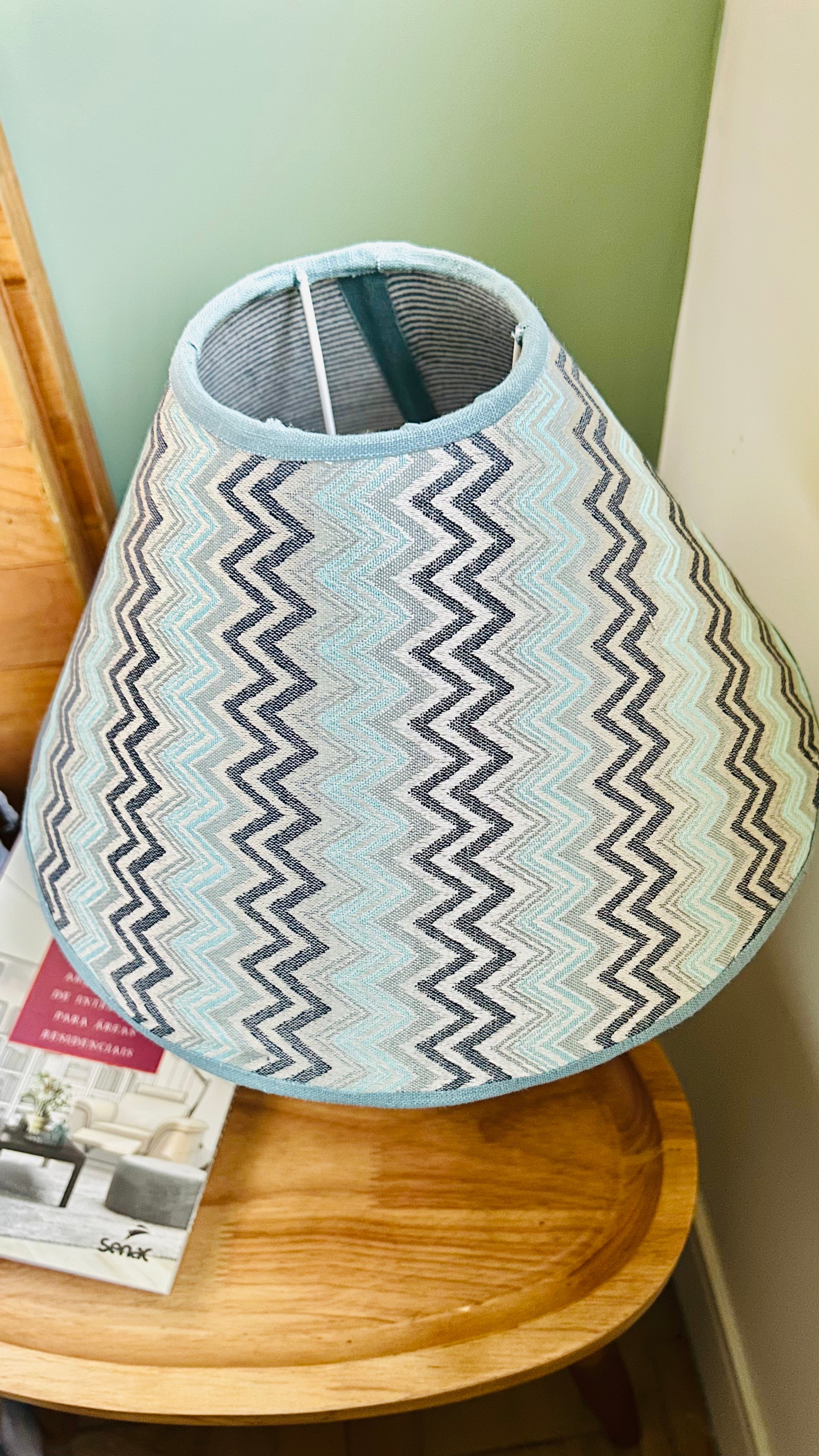 Cúpula Chevron Azul 30x19x10