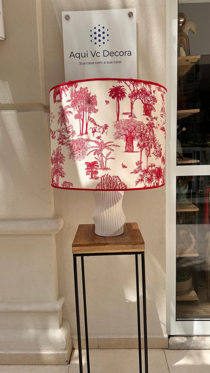 CÚPULA SAVANA VERMELHO 50X40CM