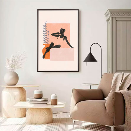QUADRO EM CANVAS MULHER I 60X40