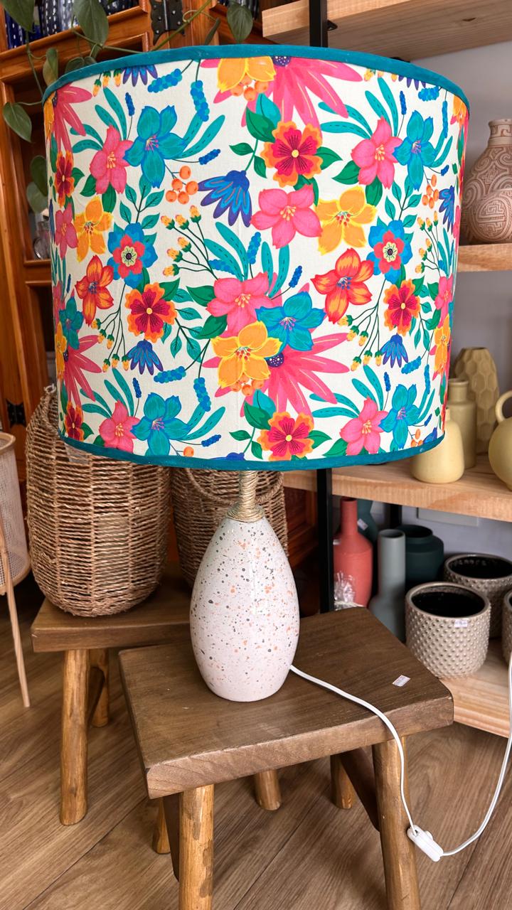 CÚPULA "FLORESCER EM AZUL" 40CMX30CM