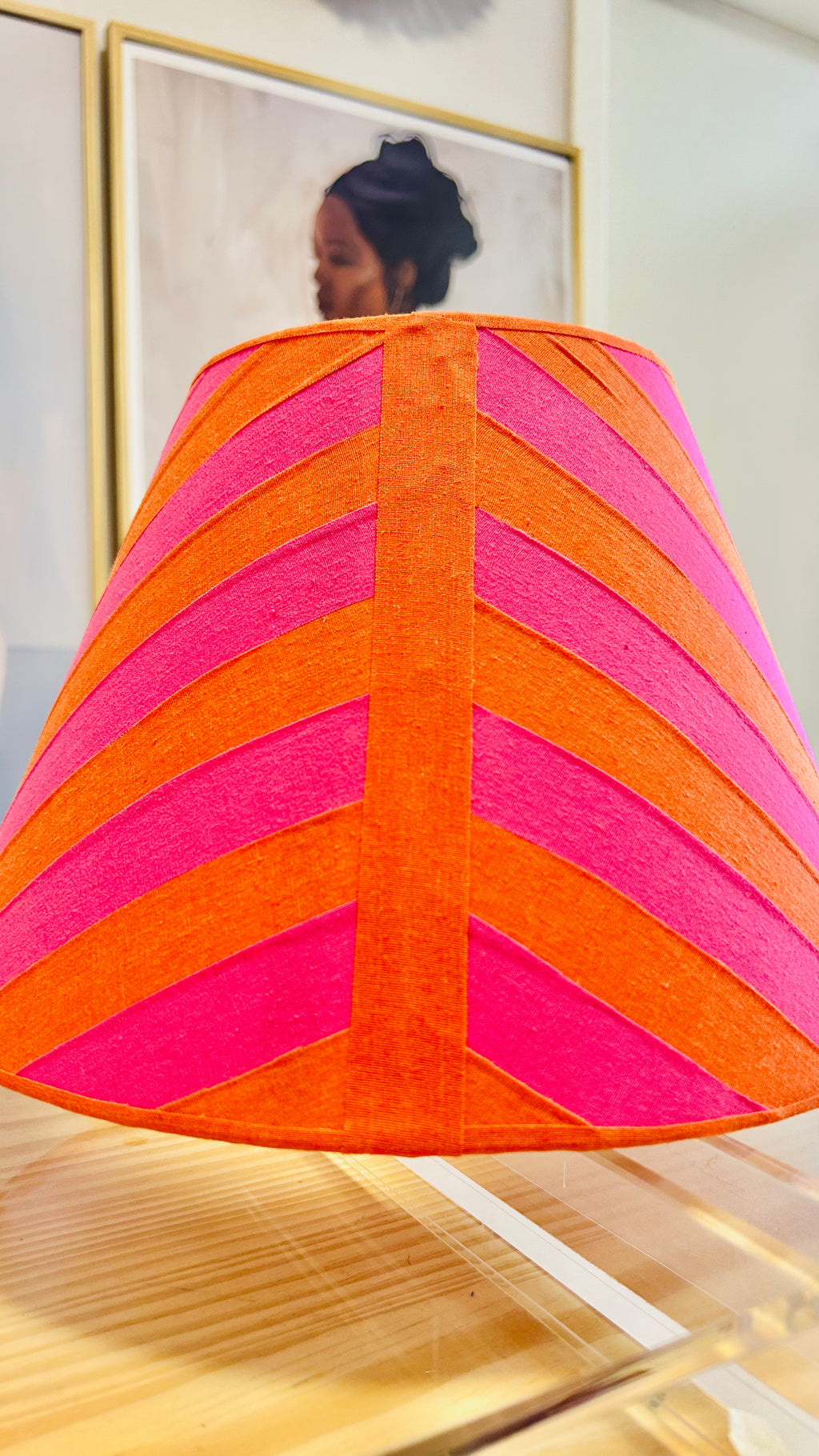 Abajur Orange and Pink