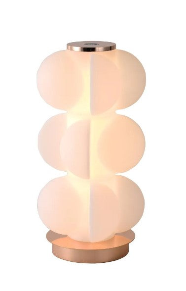 ABAJUR CLOUD DOURADO E BRANCO - AQUI VC DECORA