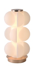 ABAJUR CLOUD DOURADO E BRANCO - AQUI VC DECORA