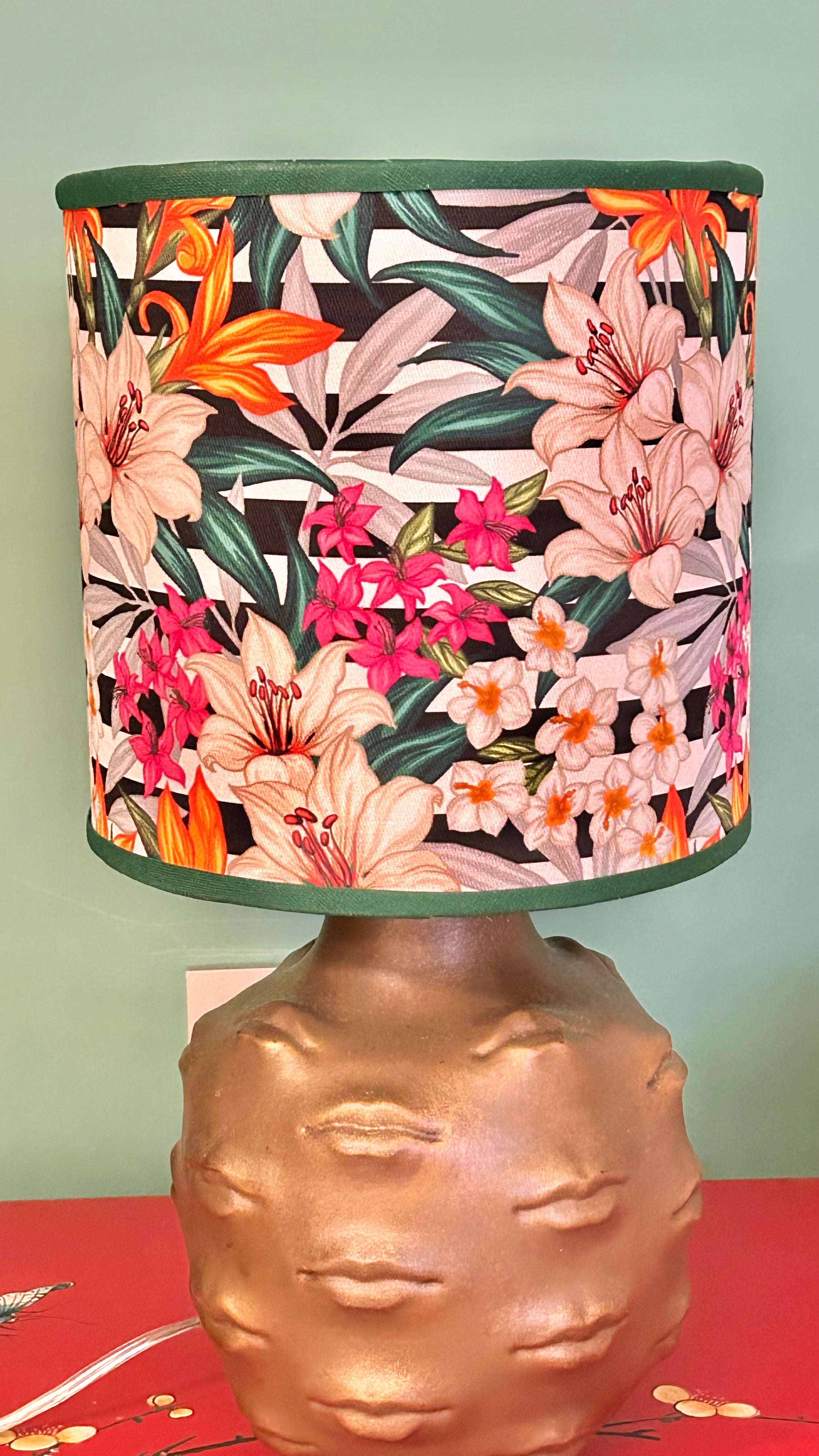 Cúpula Jardim Tropical Coral Dourado