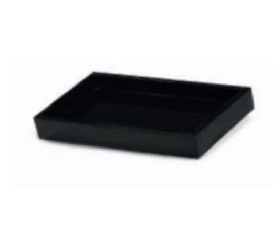 Bandeja Acqua Aroma Preta Acrílico M 18,5x9,5cm
