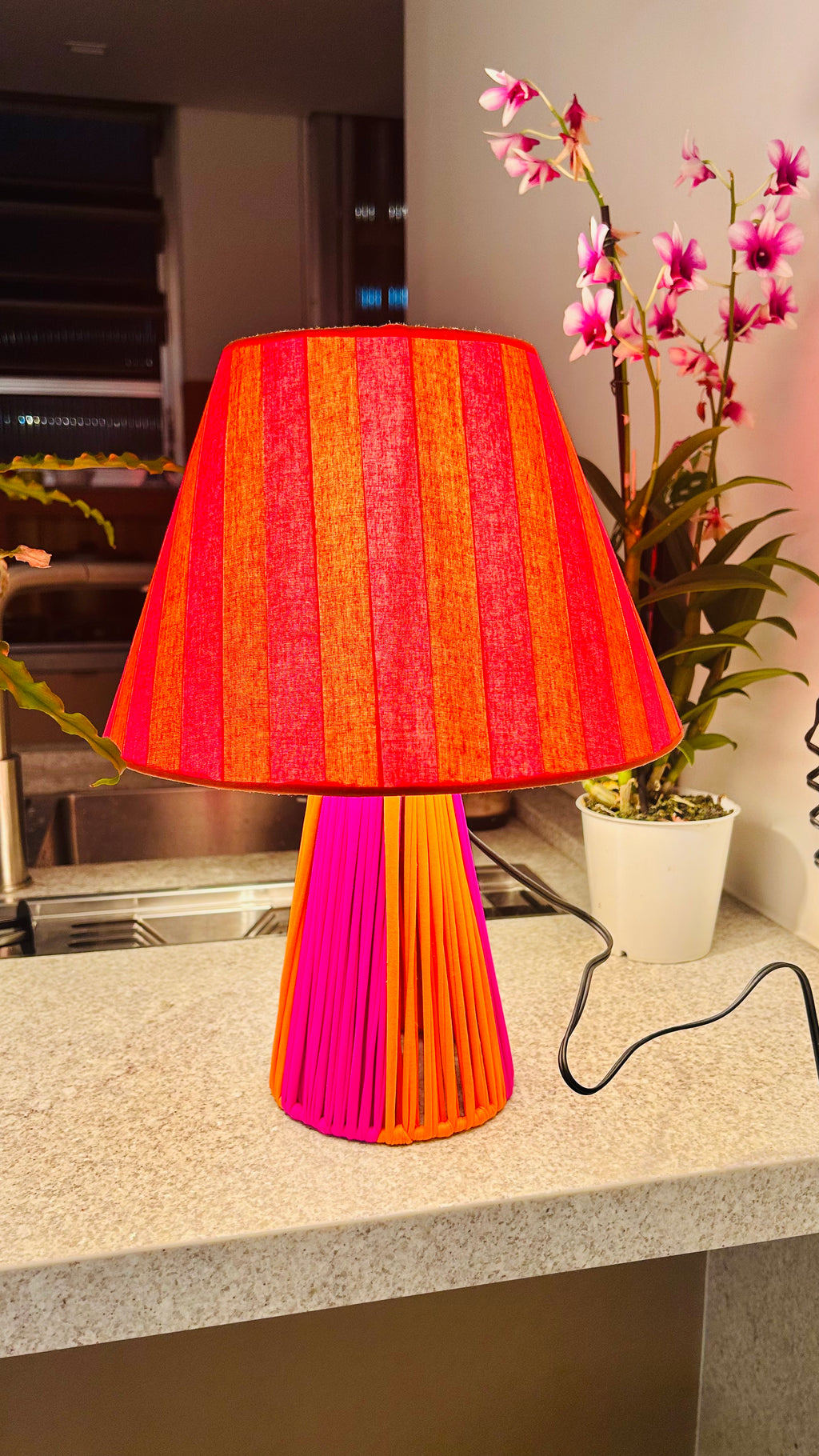 Abajur Orange and Pink