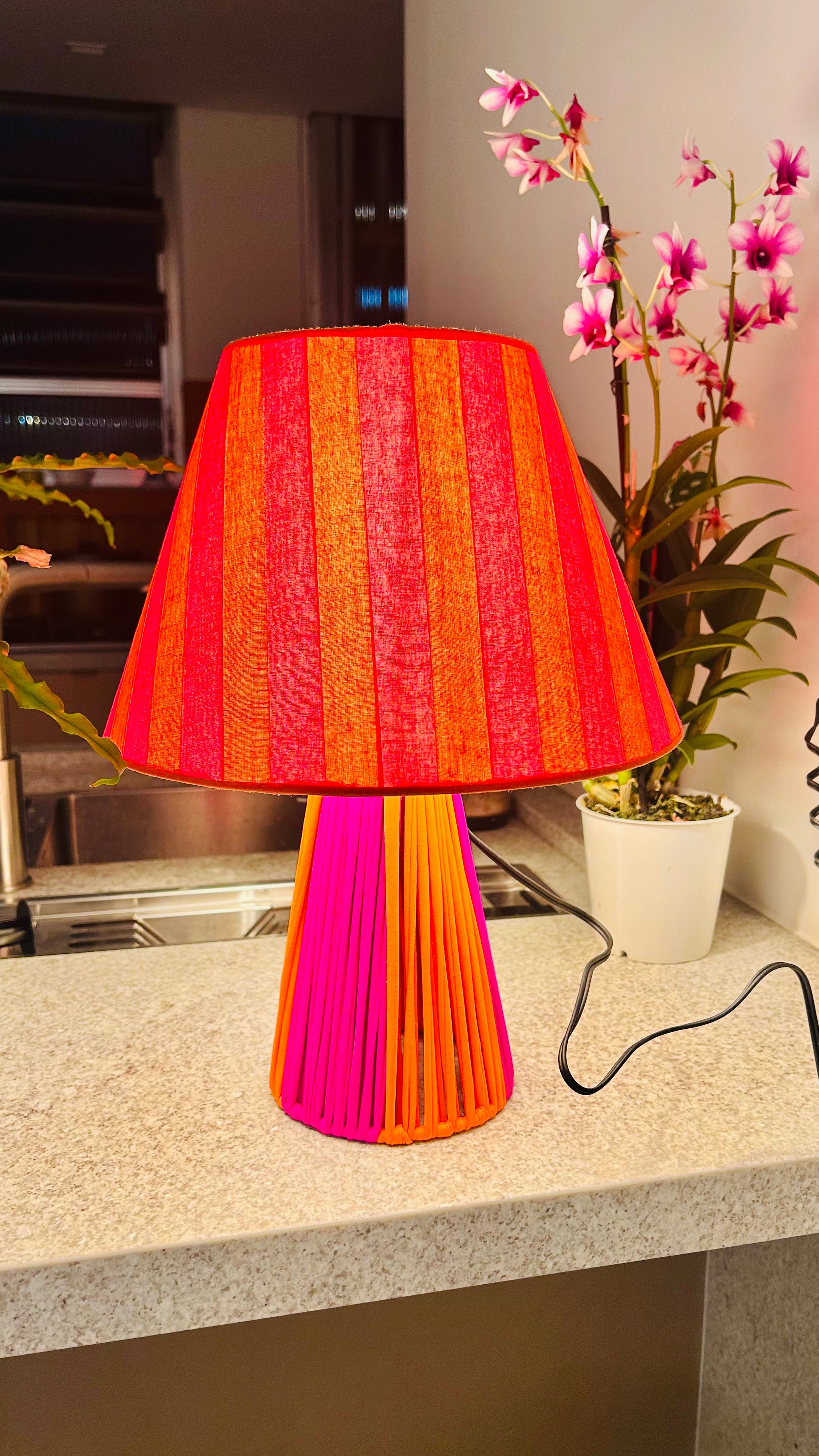 Abajur Orange and Pink