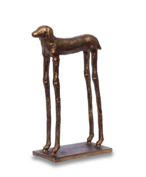 ESTÁTIUA EM ALUMINIO/BRONZE KENNEL IV - AQUI VC DECORA