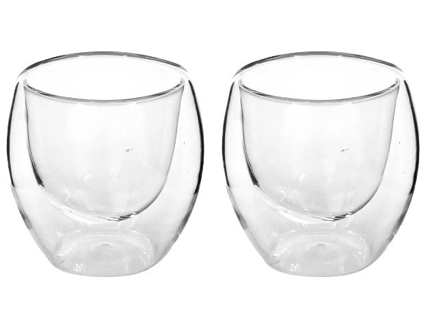 Copo de Vidro Borossilicato Parede Dupla 80 ml – Copo de Café e Bebidas