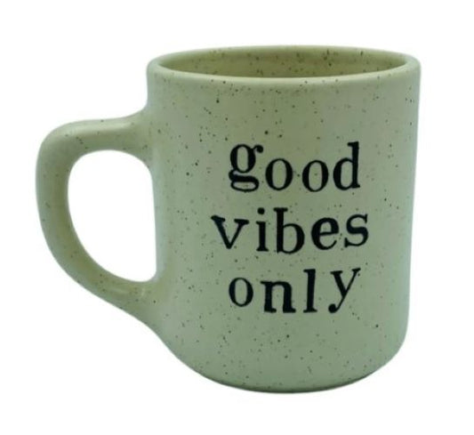 Caneca Cerâmica Paçoca - Good Vibes Only