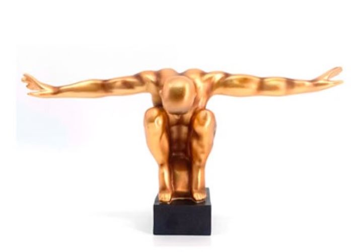 Escultura Resina Ao Mergulho