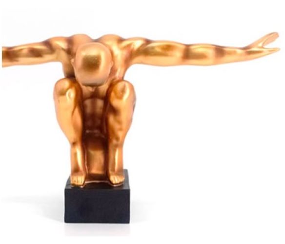 Escultura Resina Ao Mergulho