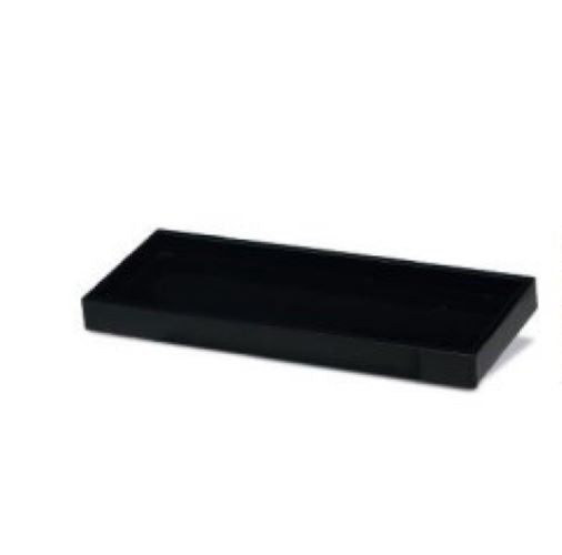 Bandeja Acqua Aroma Preta Acrílico G 27x9,5cm