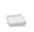 Bandeja Acqua Aroma Branca Acrílico P 9,5x9,5cm