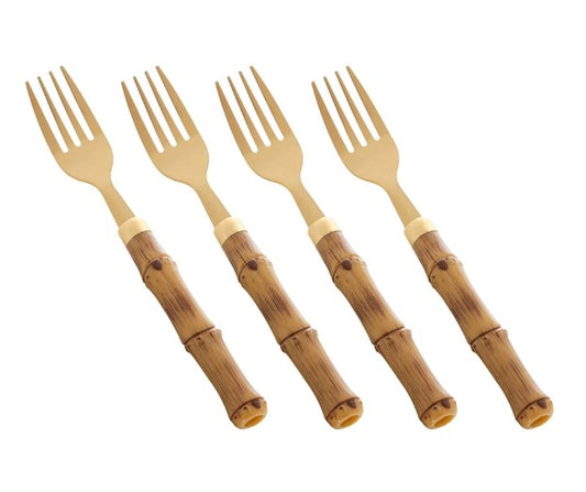 Kit 4 Garfosde Mesa Wolff  Tulum Dourado