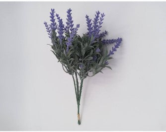 PLANTA ARTIFICIAL LAVANDA COM 6 GALHOS 22CM