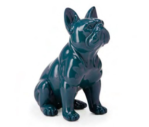 ESCULTURA CACHORRO EM POLIRESINA BLUE