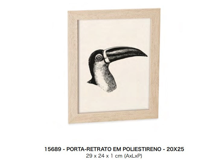 PORTA-RETRATO EM POLIESTIRENO - 20X25