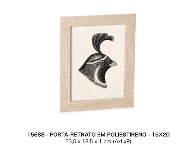 PORTA-RETRATO EM POLIESTIRENO - 15X20