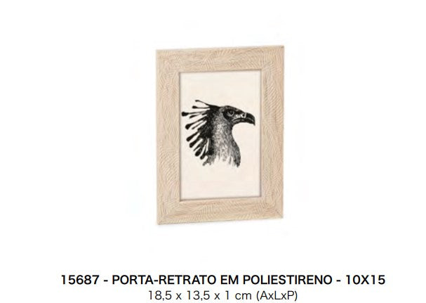 PORTA-RETRATO EM POLIESTIRENO - 10X15