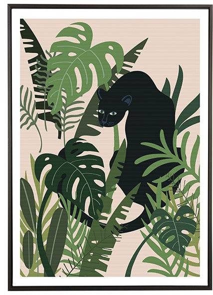 QUADRO EM CANVAS PANTERA SELVA I