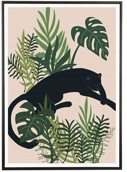QUADRO EM CANVAS PANTERA SELVA II