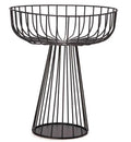 Centro de mesa em metal preto 25x28 cm
