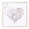 QUADRO CORACAO CORES 50X50 CM