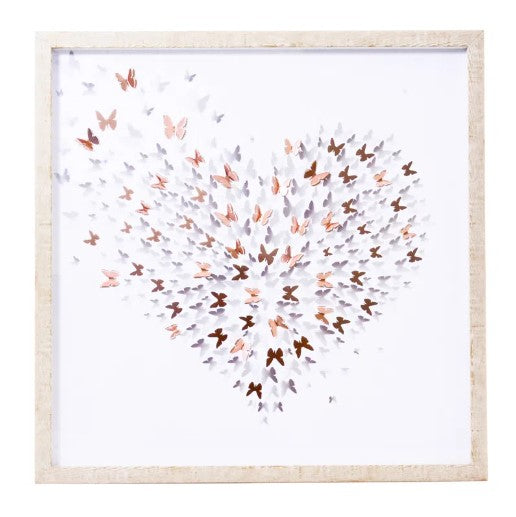 QUADRO CORACAO CORES 50X50 CM