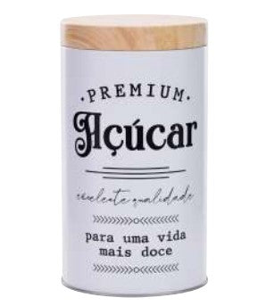 LATA AÇÚCAR DOLCI 1500ML BRANCA METAL