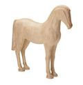 Escultura em poliresina cavalo bege 36x35 cm
