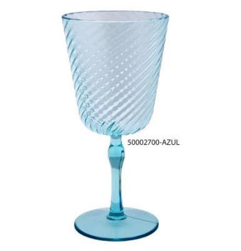 Taça Acrílico Espiral Azul – 460 ml