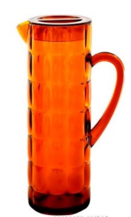 JARRA ACRÍLICO COM DESENHO 3D 1500ML AMBAR