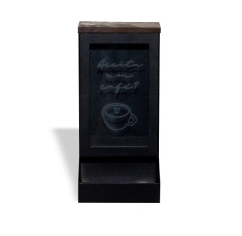 PORTA CÁPSULAS DE MESA TORRE ACEITA UM CAFÉ - AQUI VC DECORA