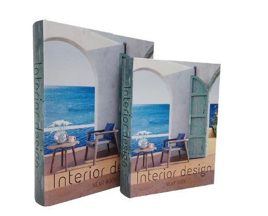CJ DE CAIXA LIVRO DE MADEIRA I
