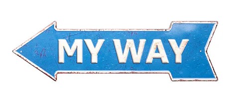 PLACA DE PAREDE MY WAY