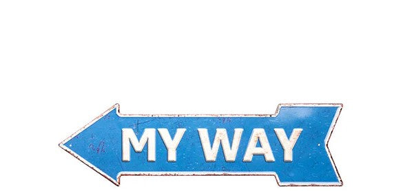 PLACA DE PAREDE MY WAY